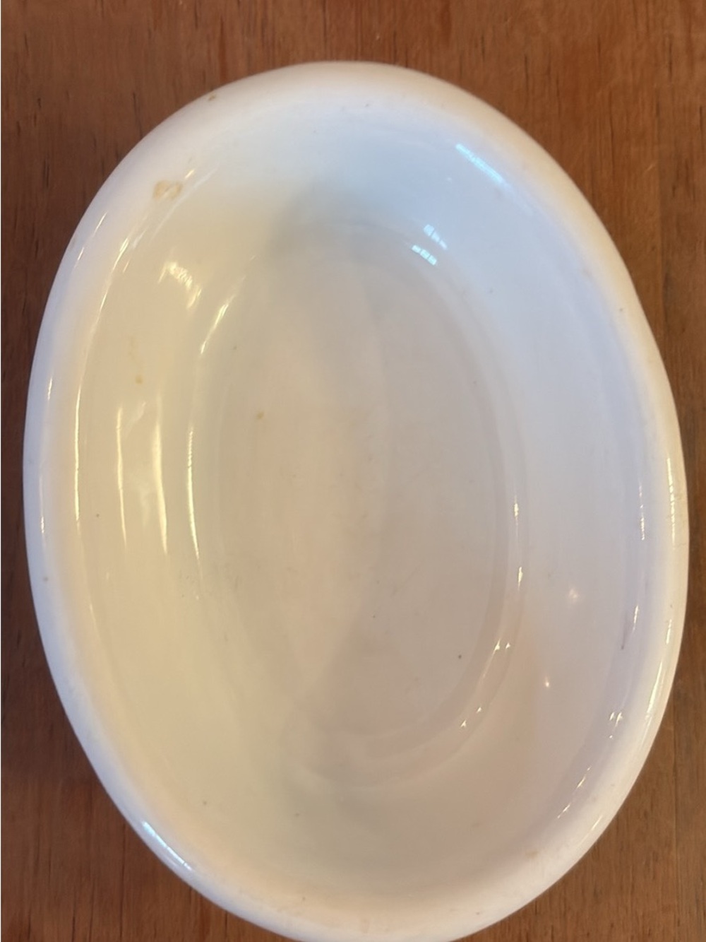 Chunky White Ironstone Soap dish